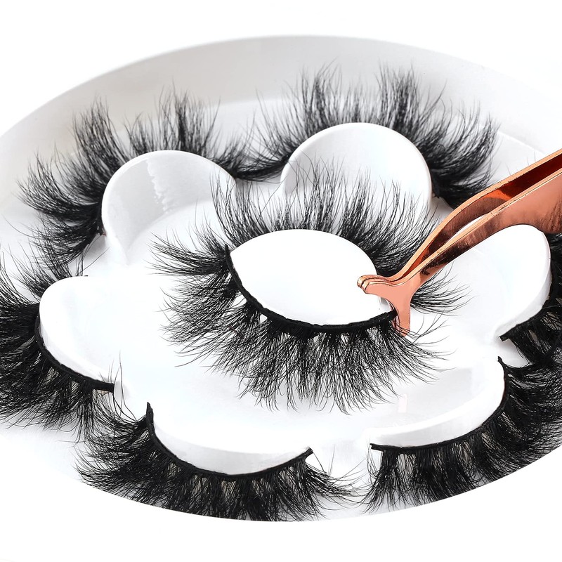 DYSILK 6D False Eyelashes, Artificial Eyelashes, Fluffy Long Dramatic Natural