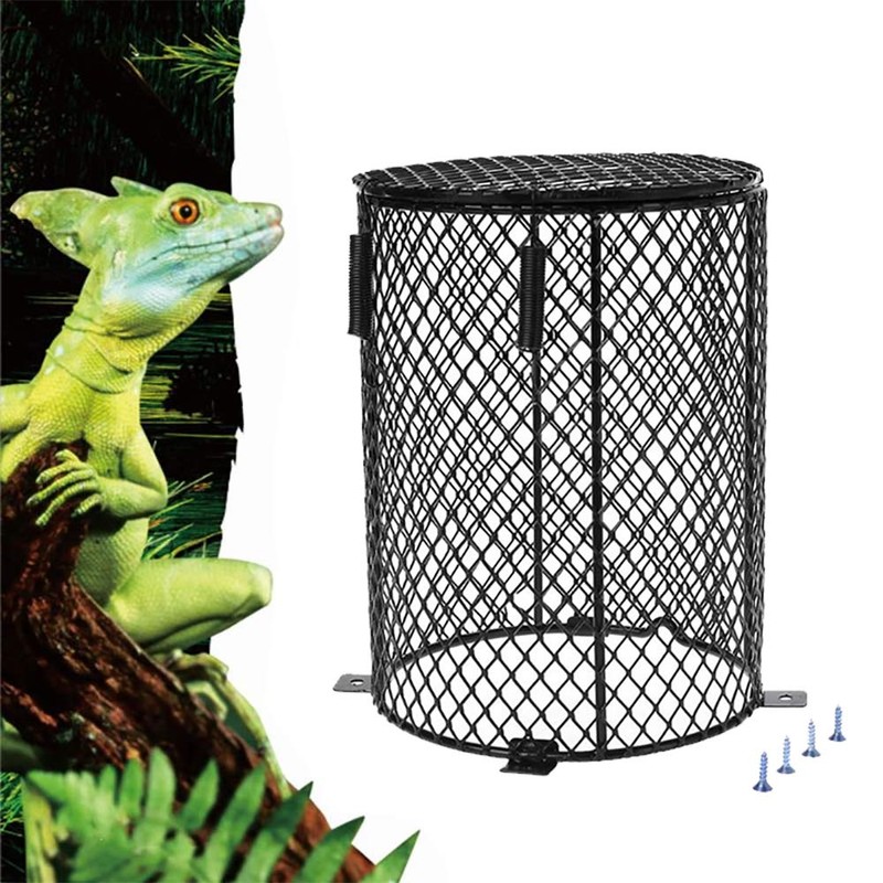 Reptile Heating Lamp Guard Lampshade, Amphibians Pets Heater Light Anti-hot