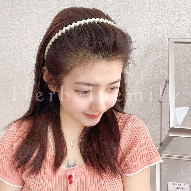 Herbeluemily Headband Headband with Comb, Bangs Clip, Men's, Women's, Skin