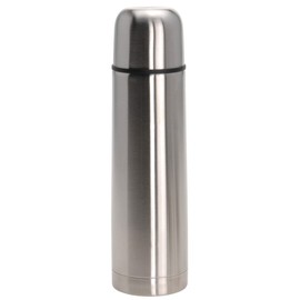 Thermos Flask, Insulated Flask, 1 L, Stainless Steel, Double Wall Insulation, Includes 2 Cups