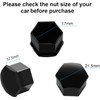 Gebildet 24pcs Wheel Nut Cap 17mm(5pcs Anti-Theft Bolt Cap+19pcs Normal