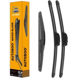 AUTOBOO 26"+20" Windshield Wipers Blades Replacement for Jeep Grand Cherokee 2022 2023 2024 2025 with 10 Inch Rear Wiper Blade -Original Factory Quality (Pack of 3)