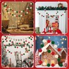 Pack of 3 Pompom Garlands, 2 m Felt Balls Garlands,
