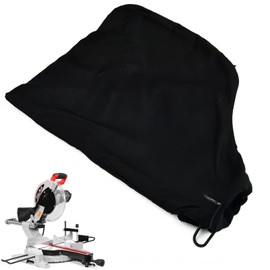 2 Pcs Dust Bag for 255 Model Miter Saw with Zipper & Wire Stand for Easy Disposal of Dust Inside, Belt Sander Parts Anti-dust Cover Bag (Black)
