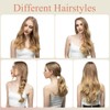 SARLA U Part Hair Extensions Dirty Blonde Full Head Clip