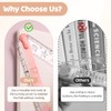 3 Pcs Plastic Folding Ruler Sets, 30cm 3 Color Geometric