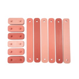 JumpOff Jo – Boardwalk - Kids Toys Wooden Balance Beam Set, Enhance Coordination and Gross Motor Skills, Montessori Toys – Indoor & Outdoor Playground for Toddlers - 12 Pieces - Desert Rose Pink