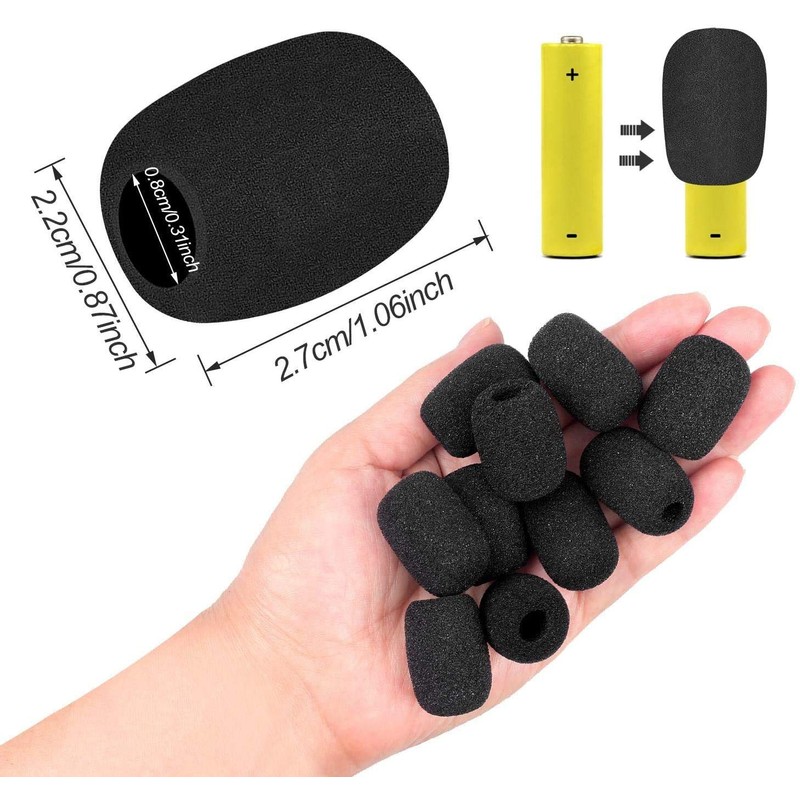 ZOYUBS Total Length 1.2 inches (30 mm) Headset, Pin Microphone,