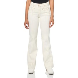 ARIAT Women's High Rise Larissa Slim Trouser, Ecru, 28 Long