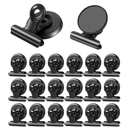 FEISHIONG Magnetic Clips, 20Pcs Strong Refrigerator Magnets Clips, Whiteboard Magnetic Clips for Whiteboard, Refrigerator