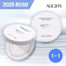 Age 20's 에이지투웨니스 AGE20S 에센셜 워터 핏 선쿠션 2개 AGE20S Essential Water Fit Sun Cushion 2pcs