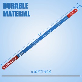 20 Pieces Hacksaw Replacement Blades Metal Cutting Hacksaw Blades with 18 Teeth and 24 Teeth Per Inch