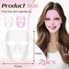 2 Pcs Silicone Face Mask Holder, Reusable Sheet Mask Cover