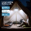 Grinsvalley 2Pcs Solar Tent Light 4500mAh Rechargeable 1700LM USB Camping