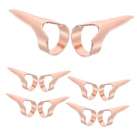 FOMIYES 10pcs Stitch Braiding Tools Finger Hair Braider Parting Tools Braided Hair Metal Hair Sectioning Rings Hair Parting Rings Hair Parting