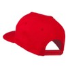 5 Panel Flat Bill Twill Snapback Solid Cap - Red