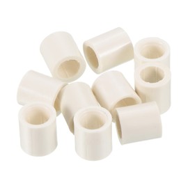 PATIKIL 12 x 13 mm Pack of 10 Billiard Cue Bloodletting Slide for Snooker Pool Stick Tips Replacement Accessories White