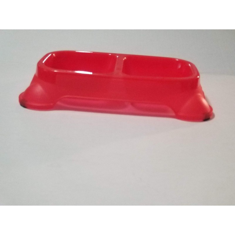 Greenbrier Plastic Divided Raised Pet Bowls