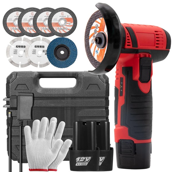 Housiwill Housiwill Mini Angle Grinder Tool, 19500RPM Cordless Angle Grinder,
