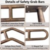 Ironlux Hand Rails, Upgraded Handrails for Outdoor 1-3 Steps, 27"