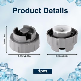 Replacement Water Tank Cap Valve, Ice Maker Water Tank Cap for GE Profile Opal 2.0 & 1.0 Ice Maker Compatible with Side Accessory Machine Part (Gray)