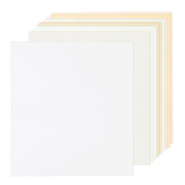 Rebower 50 Sheets Parchment Paper Aged Look Stationery 200GSM Vintage Paper Sheet, [for Certificate, Invitation, Envelope] - 8.5 x 11 Inch / 10 Assorted Color