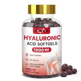 Suplementos de cido hialurnico 1000mg Softgels Suplementos para articulaciones para hombres cido hialurnico para hidratacin de la piel y las...       