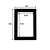 8x10 Precut Black Suede Picture Matboard for 6x8 Photo -