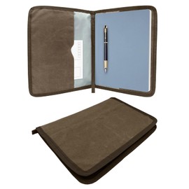 Baizoy Journal Cover for Field Notes Notebooks cover 10 X 8.25 Inch B5 Notebooks Cover, Water Resistant Steno Notebook Cover for Journal Accessories, Classy Waxed Canvas Sketchbook Cover Case