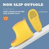 FUNCOO PLUS Toddler Baby Yellow Wellies for Boys Girls, Kids