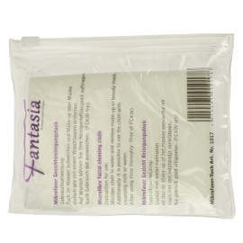 Fantasia - Kosmetik-Tuch aus Mikrofaser zum Abschminken, Maße:22 x 22 cm, Weiß