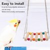 8pcs Parrot Chewing Toy Shredding Foraging Toys Climbing Ladder Cage
