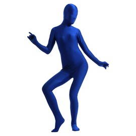 Gaoin Spandex Full Body Costumes Zentai Bodysuits (Small, Blue)