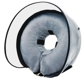 MRSOHRET Dog Cone,Dog Surgery Collar,Dog Cones for Small Medium Large Dogs,Inflatable Cone for Dogs,Dog Cone Collar, Does not Impede Vision Dog Recovery Collar(XL Grey)