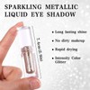 DE'LANCI Diamond Champagne Liquid Eyeshadow Glitter, Intense Metallic Shine Liquid