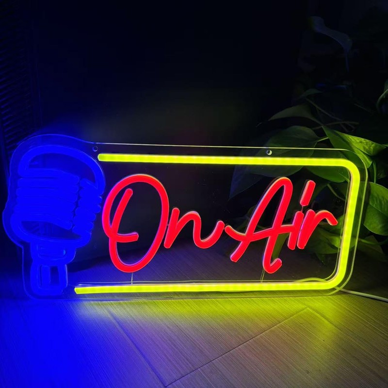 On Air Led Neon Sign Podcast Studio Neon Sign On