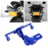 Adjustable Telescopic Aluminum Alloy Bracket License Plate Holder with LED
