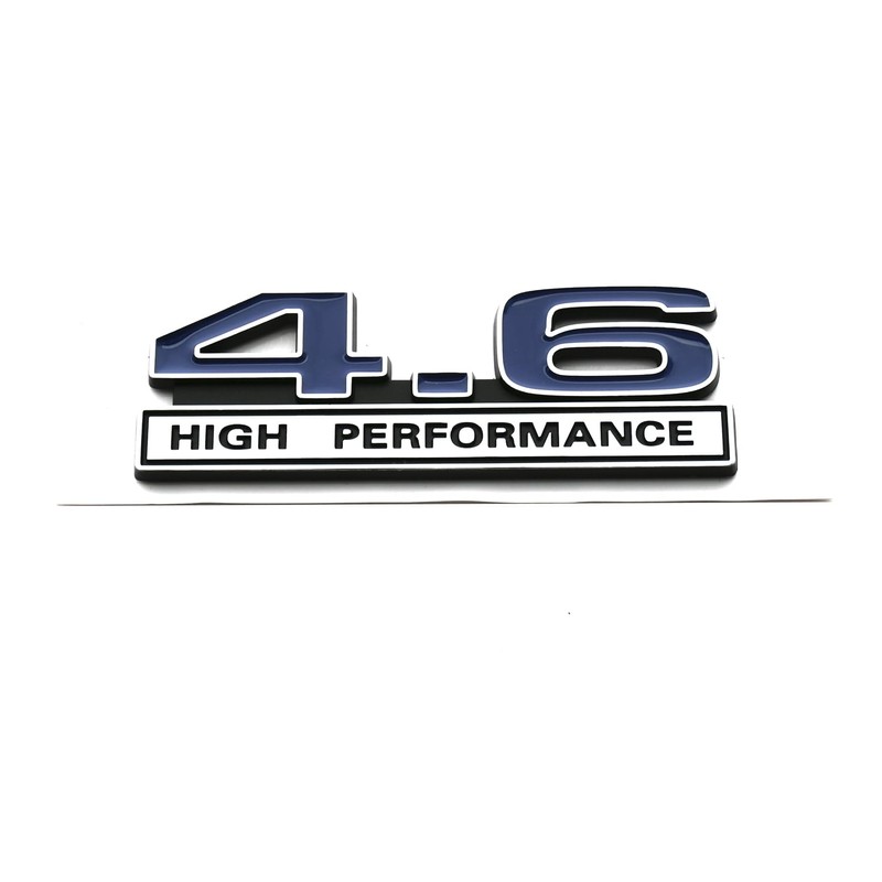 1pc 4.6 Liter High Performance Engine Emblems Badge 3D Decals
