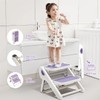 Foldable Toddler Step Stool for Bathroom Sink - 2-Step Kids