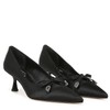 Circus NY by Sam Edelman Women's Fleur Pump, Black Satin,
