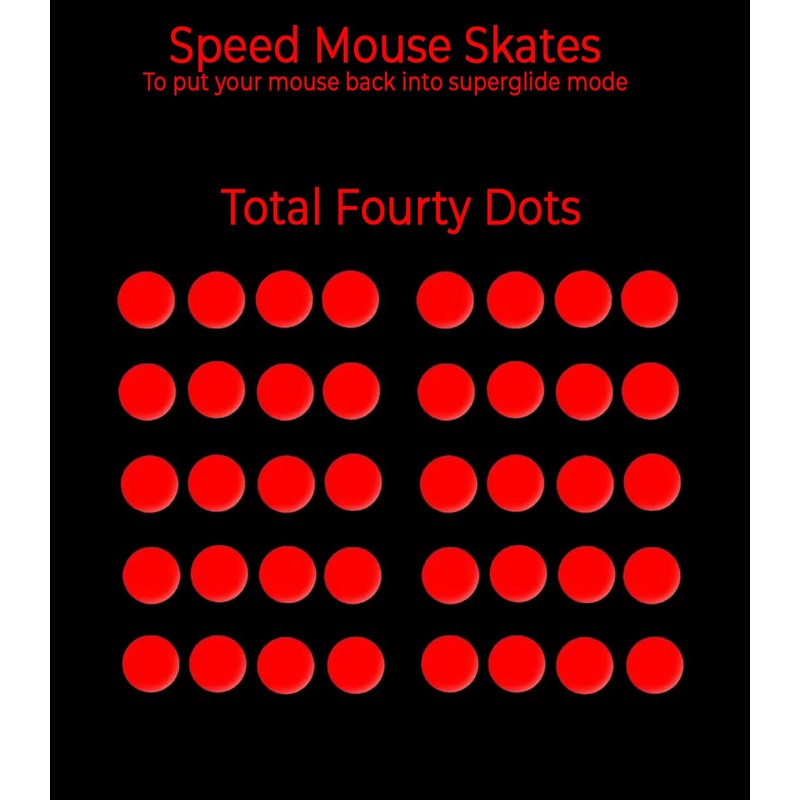 CLANMOU Obsidian Speed Mouse Skates - Ultra-Durable, Smooth Glide with