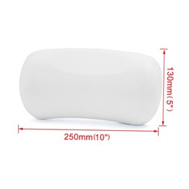 Baluue Absorbent Bath Pillow Full Body Bathing Pillow for Tub Spa Suction Cups and Comfortable White
