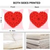EZVING Pack of 4 Happy Valentine's Day Decorative Red Pillow