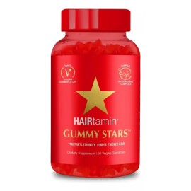 Hairtamin Soporte Cabello Hairtamin Gummy Stars 60 Gomitas Veg Sfs Ht2 Sabor Sin sabor