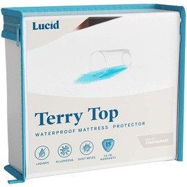 Protector de colchón LUCID, 100% impermeable e hipoalergénico, Cuna