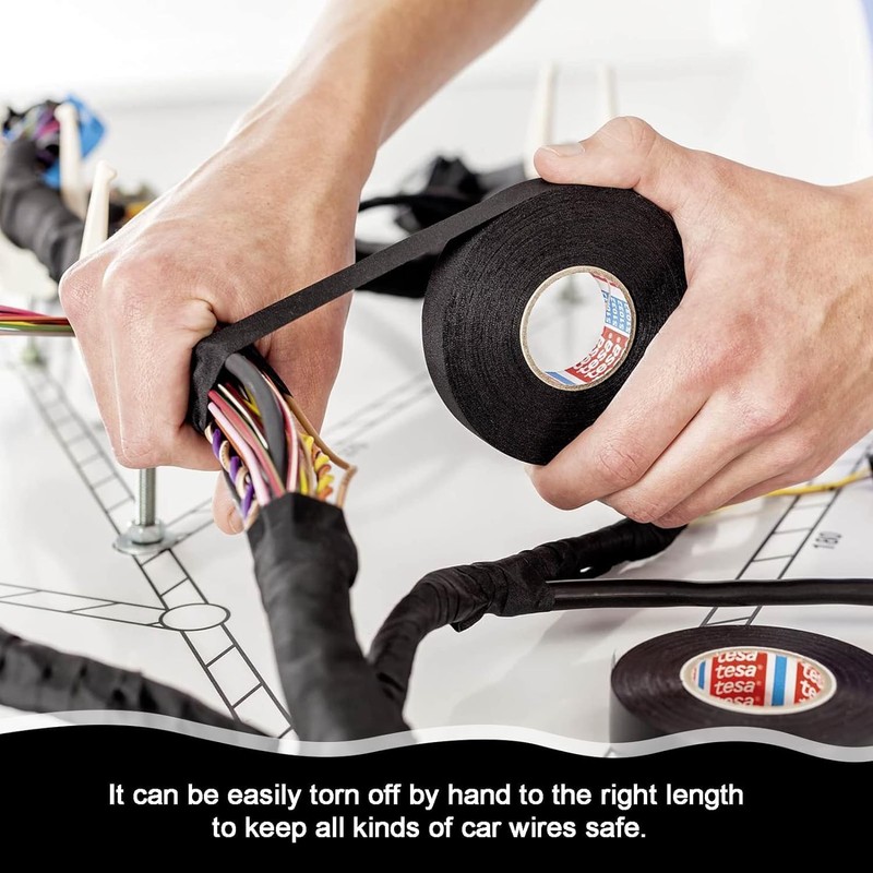 Automotive Wiring Harness Cloth Tape - 6pcs Wire Wrap for