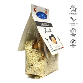 Giusto Sapore Italian Risotto - Truffle - All Natural Gluten Free No Added Salt Premium Gourmet Risotto Brand - Imported from Italy and Family Owned