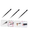 OSALADI 3pcs Nail Art Tweezers Stainless Steel Rhinestone Clip Drill