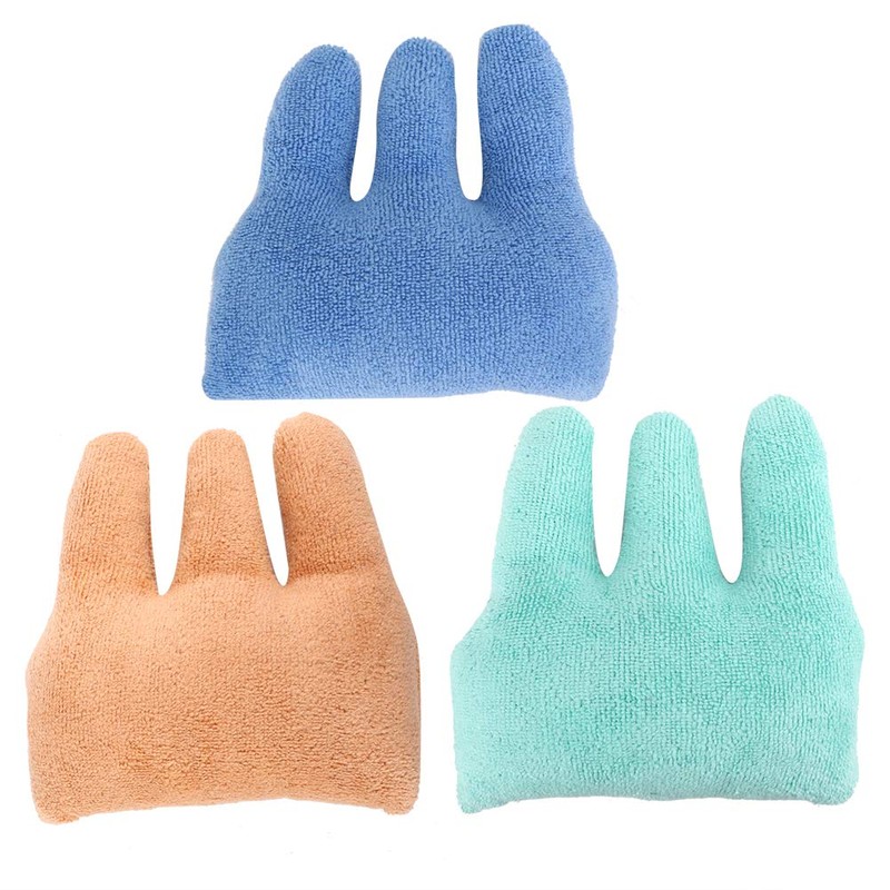 Brrnoo Finger Contracture Cushion, Terry Cloth + Down Cotton, 3