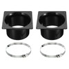 PATIKIL 4" Duct Connector Flange, 2 Pack Dryer Vent Wall